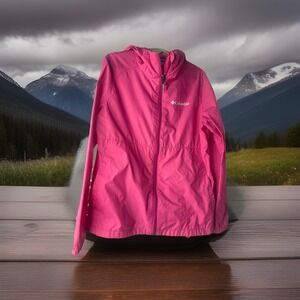 Columbia Kids Girls Pink rain‎ Jacket Switchback Size S, 7-8
